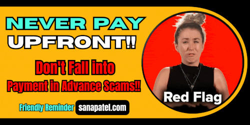 Warning from Sana Patel Mumbai Escorts: Never Pay Upfront to Avoid Advance Payment Scams!