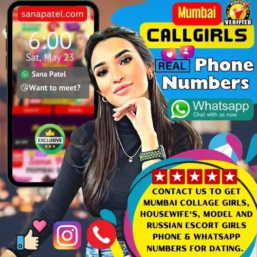Banner image of Mumbai Call Girls Real Phone Numbers. Text in the banner reads, Contact Us to Get Mumbai Collage Girls, Housewife's, Model And Russian Escort Phone & Whatsapp Numbers For Dating. 