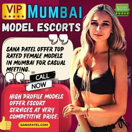 Banner Image of Model Escorts in Mumbai. Text in the banner reads,  Sana Patel offer top rated female models in Mumbai for casual meeting. High profile models offer escort services at very competitive price.