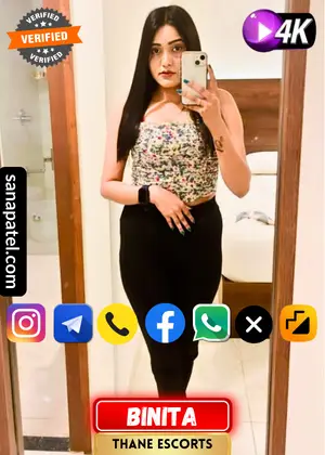 Verified Profile image of Mumbai Thane Escorts Girl Binita.  Photo taken on 24-March-2024. Book apointment with Binita via WhatsApp, Instagram, Facebook, Telegram, Twitter. Moj or Call. Also Binita's Exclusive video is available.