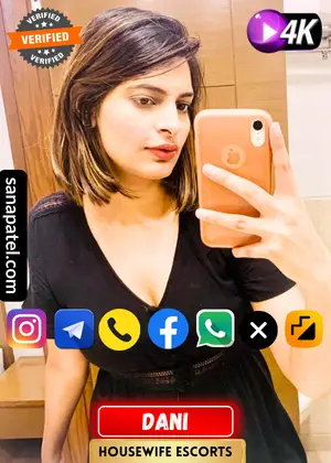 Verified Profile image of Mumbai Housewife Escorts Girl Dani.  Photo taken on 29-March-2024. Book apointment with Dani via WhatsApp, Instagram, Facebook, Telegram, Twitter. Moj or Call. Also Dani's Exclusive video is available.