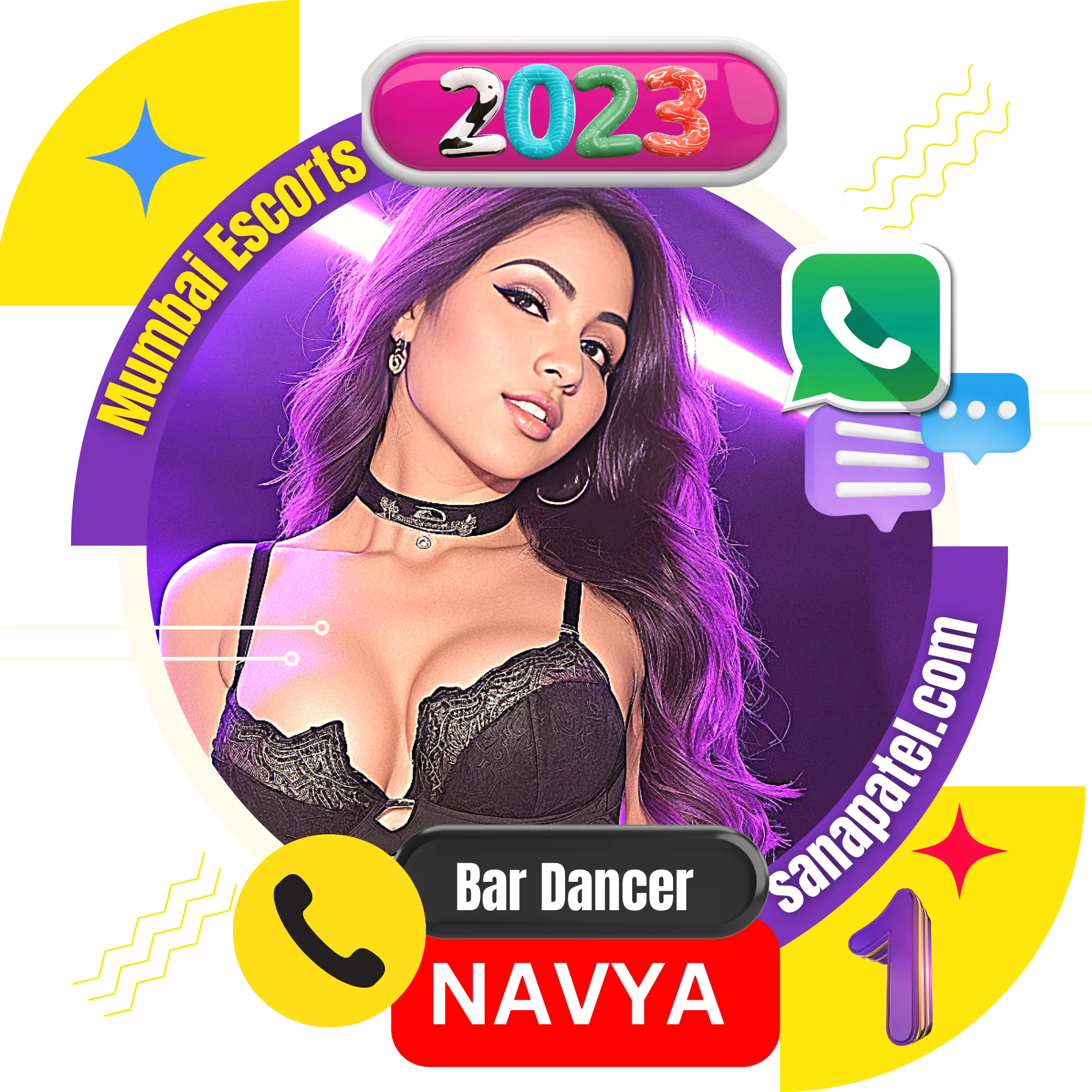 Sana Patel Mumbai Escorts Agency 1st top rated escorts in 2023 - Navya, Bar Dancer girl